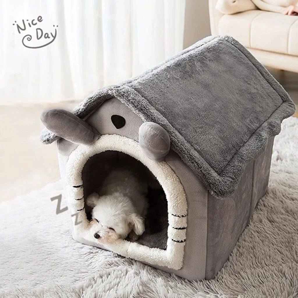 Foldable Cartoon Pet House - Pawfectos Pawfectos