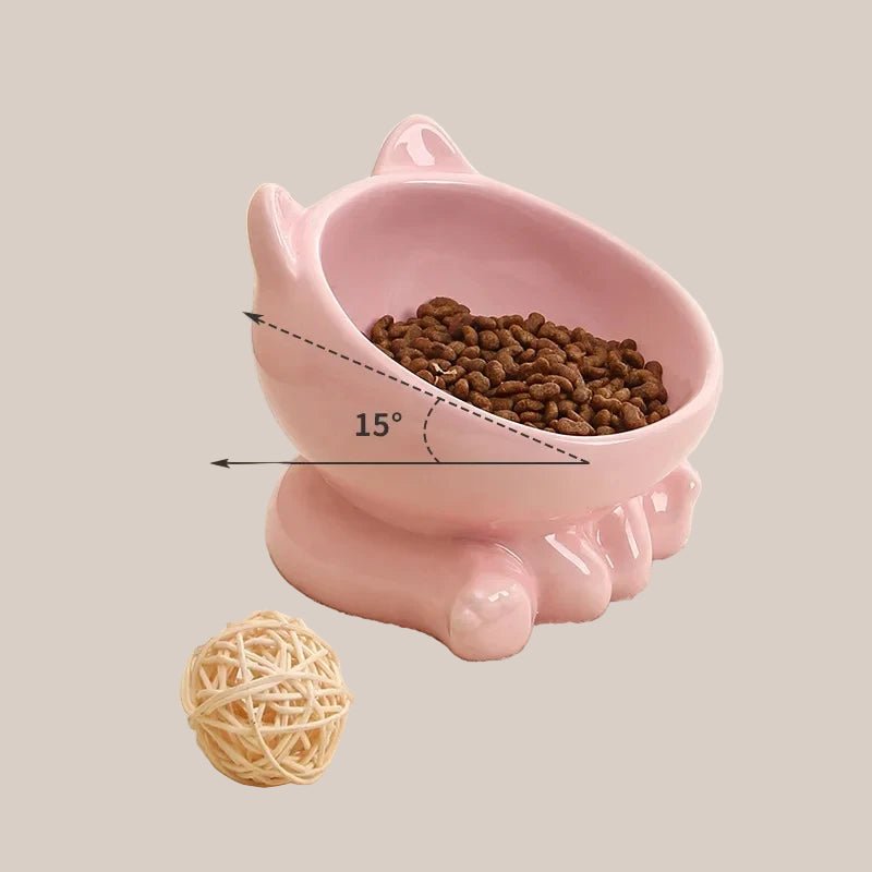 Durable ceramic pet dish for cats and puppies
