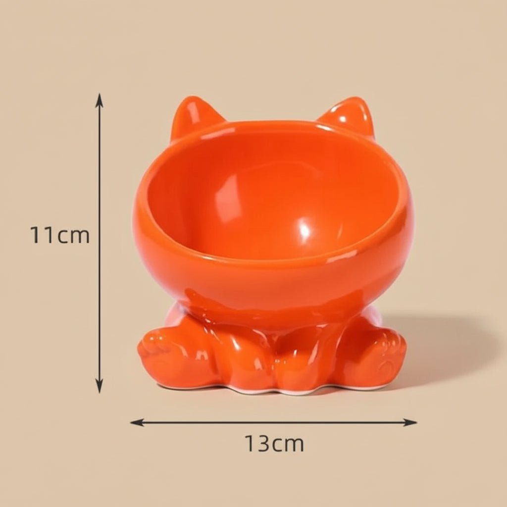 Non-slip elevated pet bowl for comfortable eating