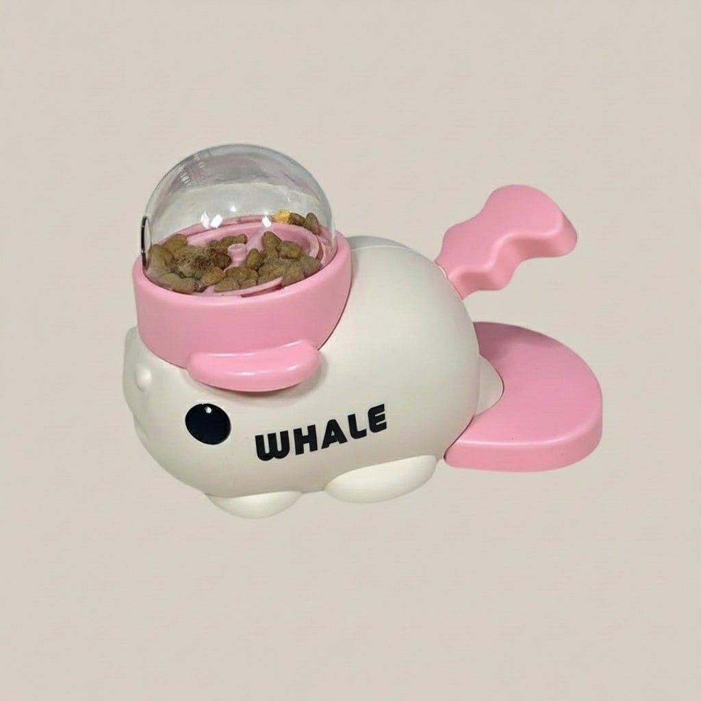 Blue/Orange Whale Shaped Pet Auto Feeder